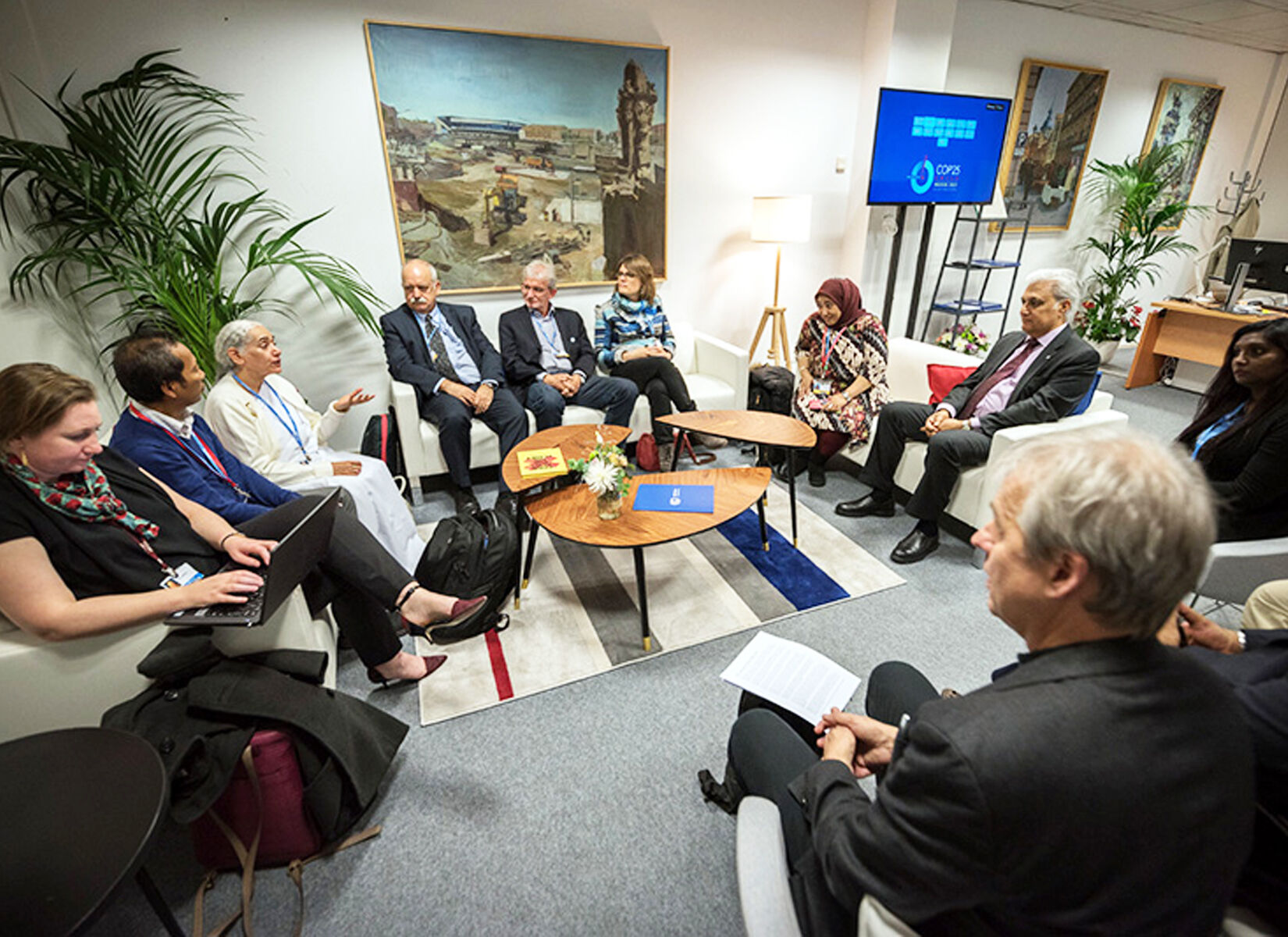 Faith-based community leaders meet UNFCCC’s Ovais Sarmad, Madrid, 2019