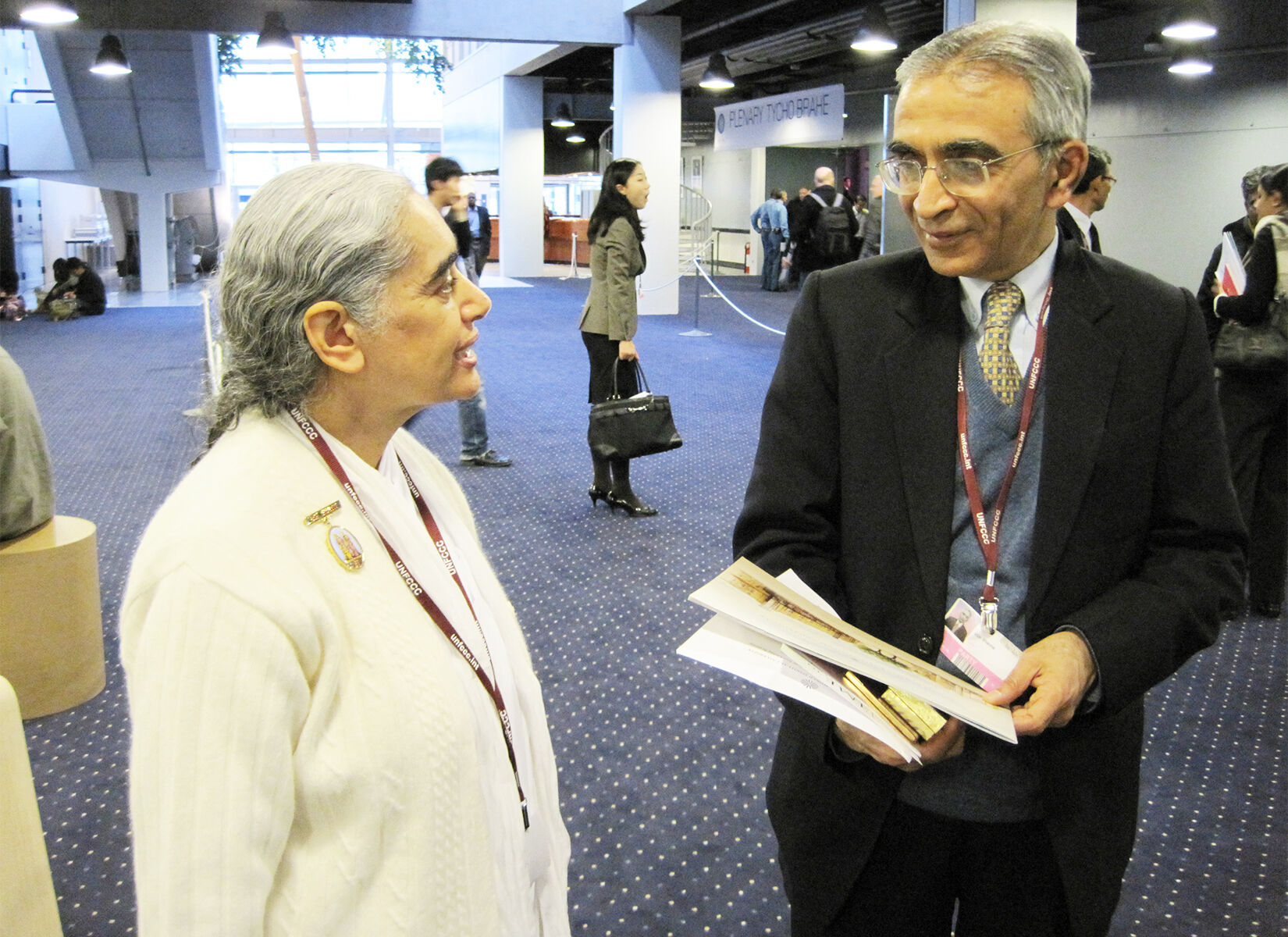 With Vijay Sharma, Head of Indian Delegation, COP15, Copenhagen, 2009