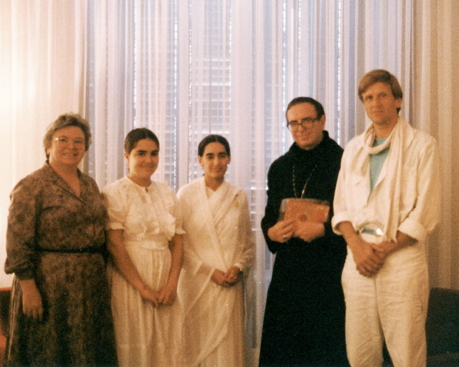 With Br Cassia Maria Just, Barcelona, Spain, 1985