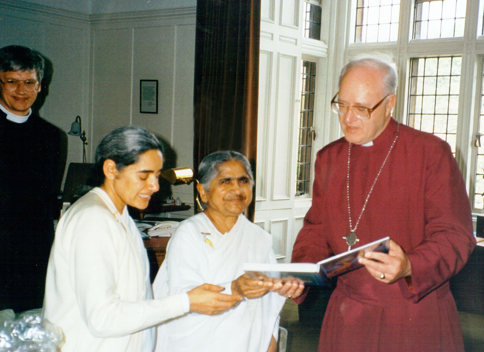 With Dr George Carey, Archbishop of Canterbury, 2010