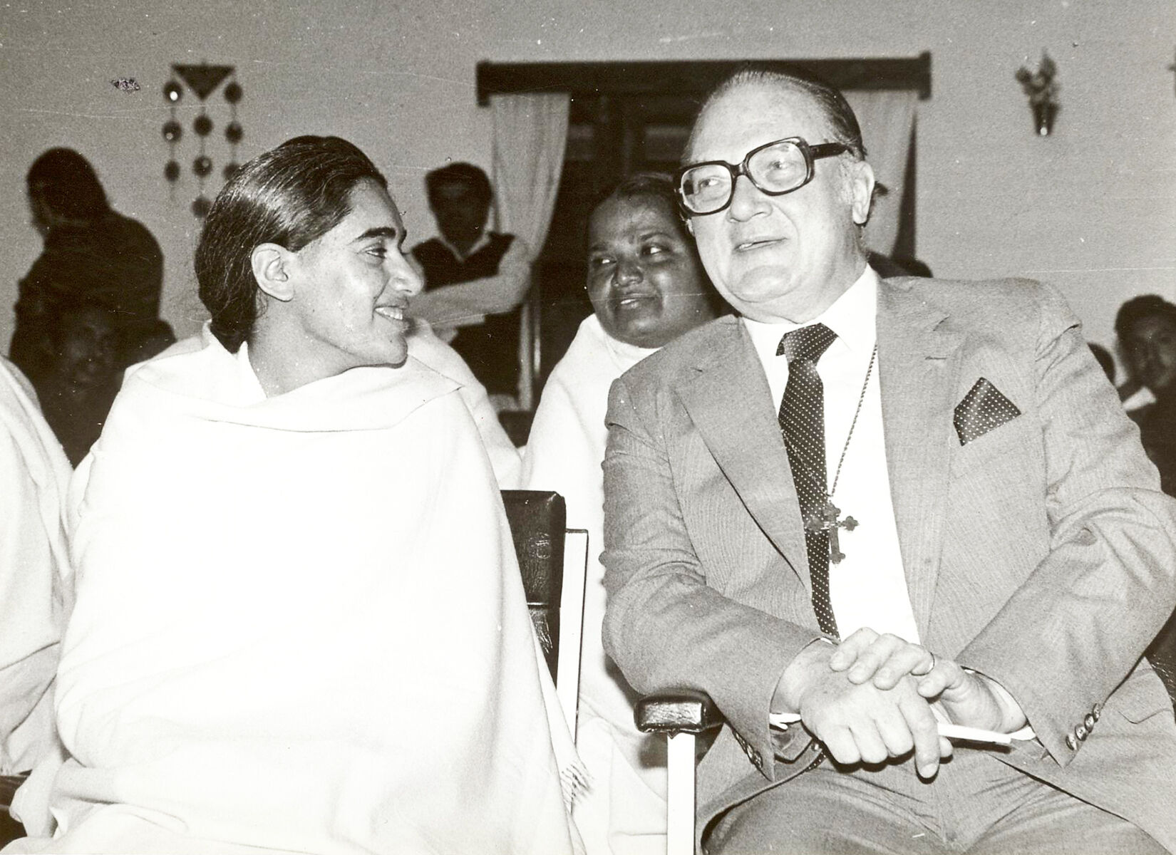 With Robert Muller, UN Assistant Secretary-General, Mt. Abu, India, 1983