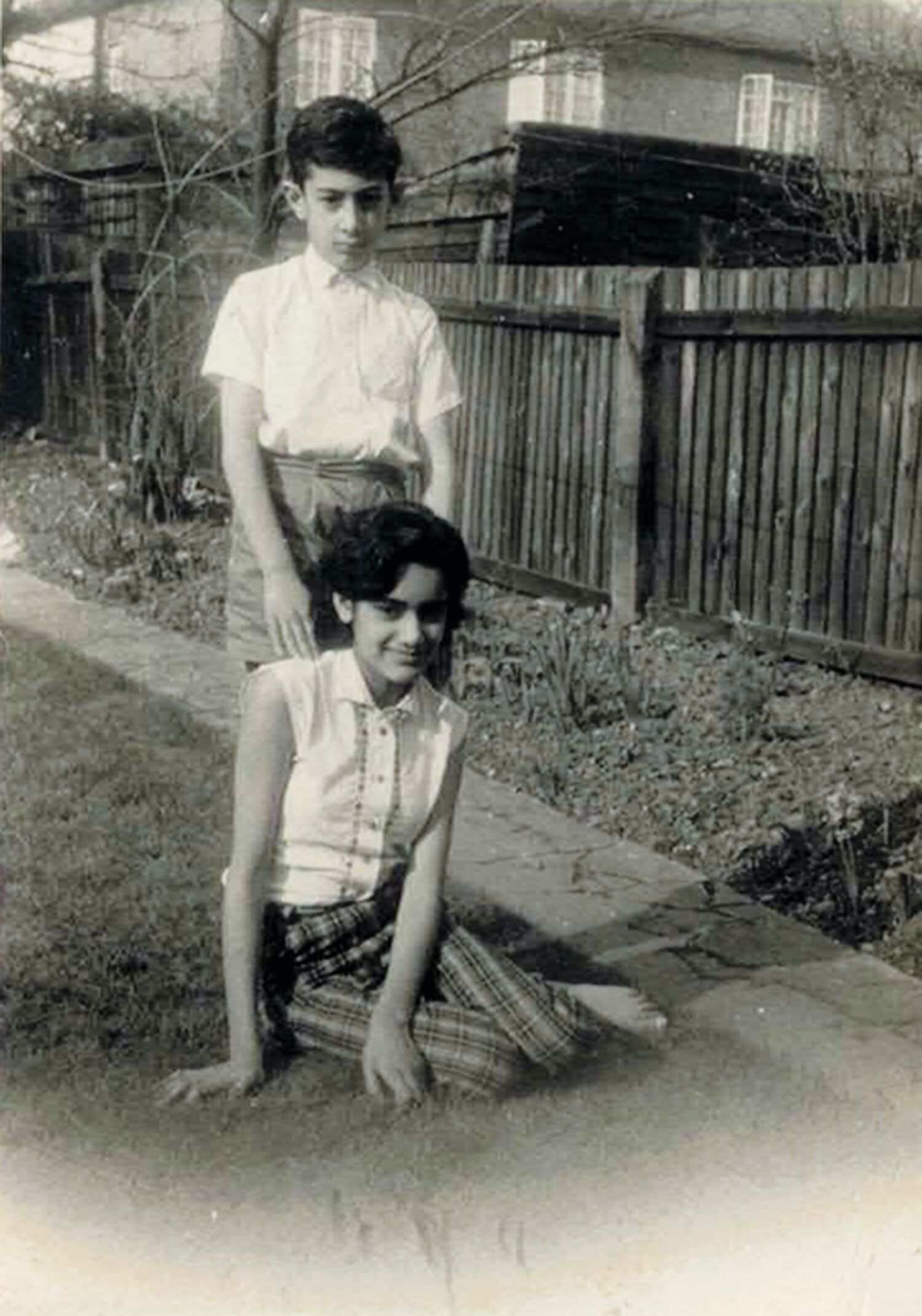 Sister Jayanti as a girl with her brother.