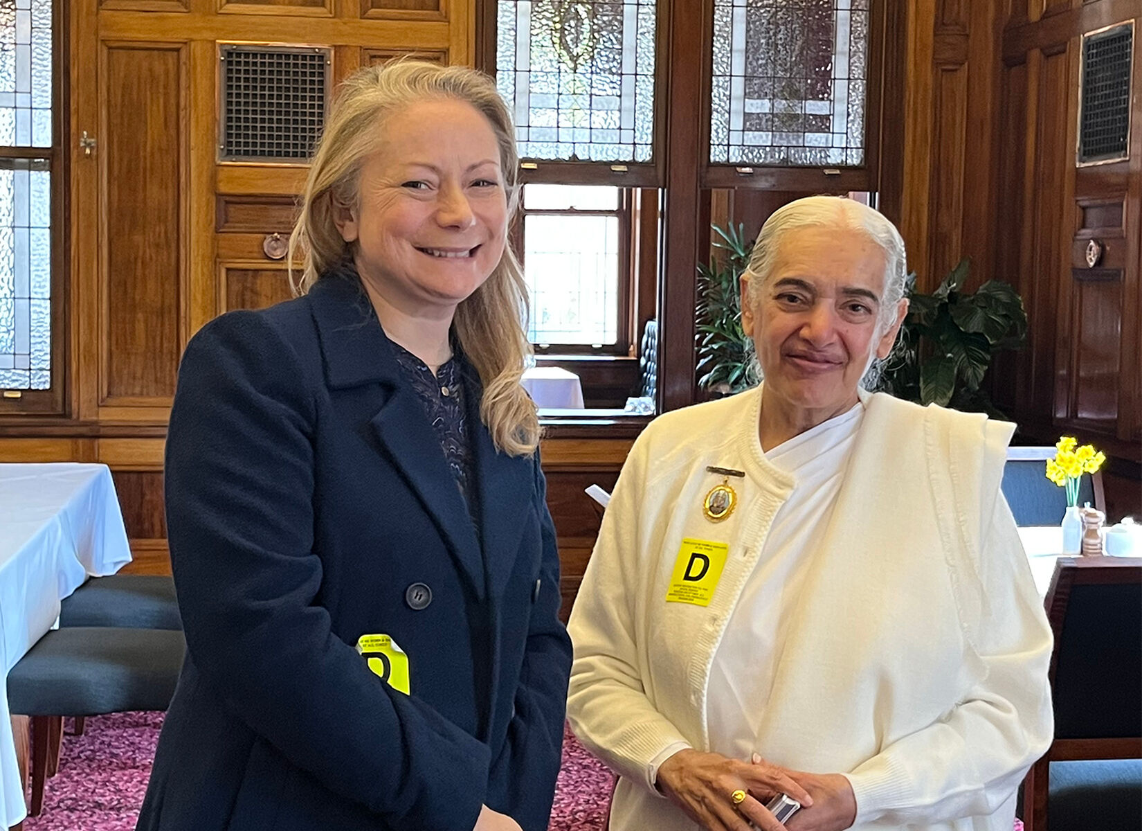 With Lisa Forde, Vice President of Meditation Australia, 2023